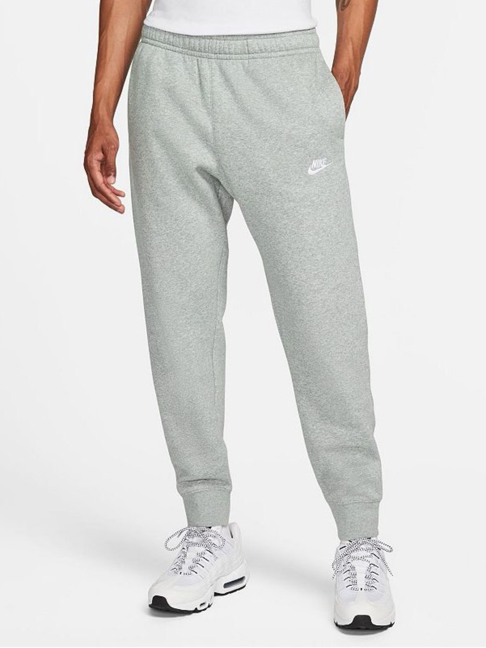 Nike Sportswear Club Men’s Fleece Joggers Small Heather Grey